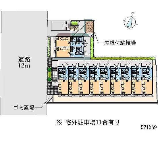 ★手数料０円★上尾市向山４丁目　月極駐車場（LP）